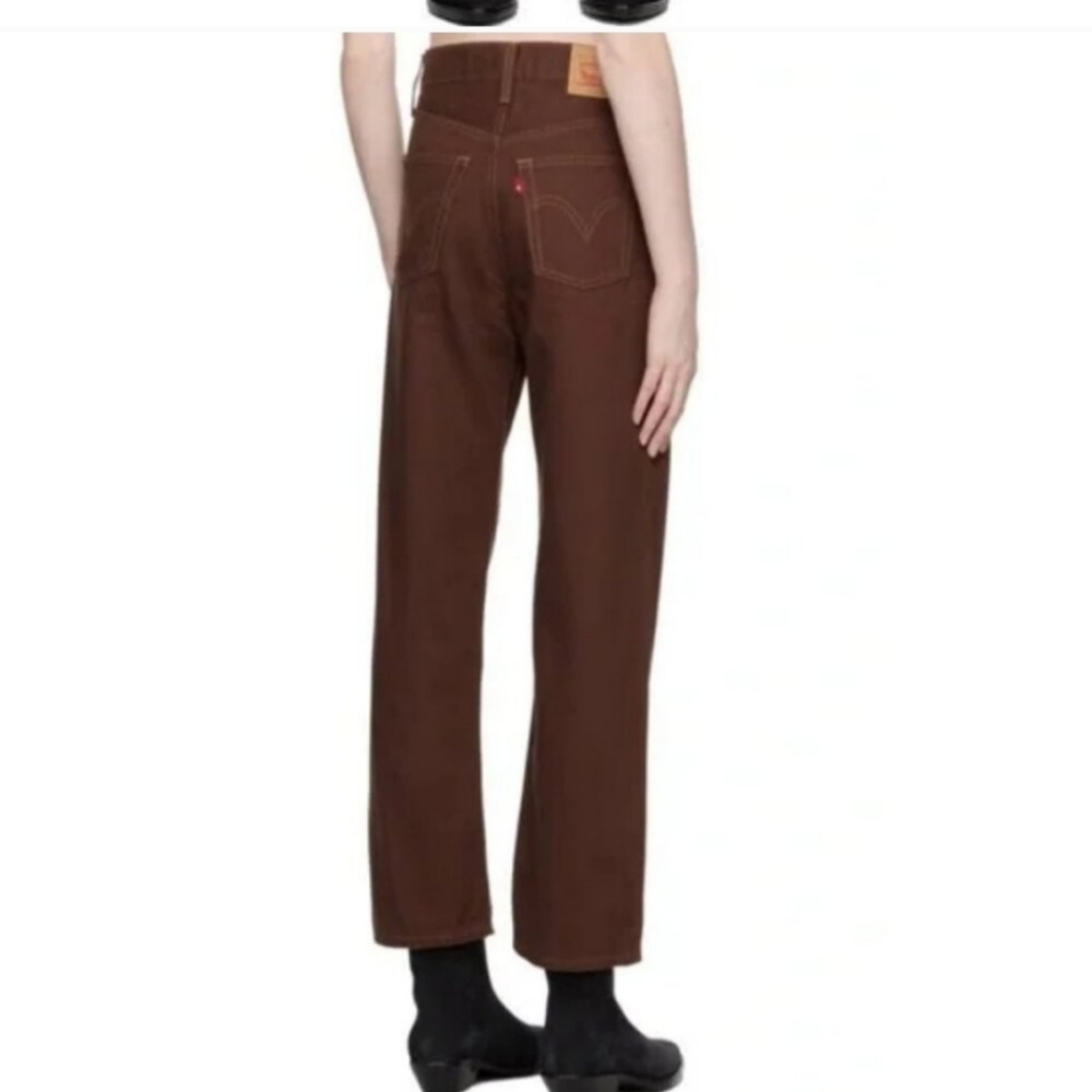 NWT Brown Levi's Ribcage Straight Ankle